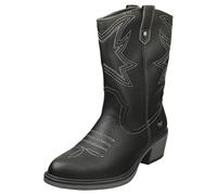 Mustang Low Heel Cowboy Donna Black Stivali Stivaletti - 37 EU
