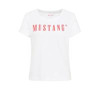 MUSTANG Maglietta Donna - Alma, Cotone, Collo Rotondo, Logo