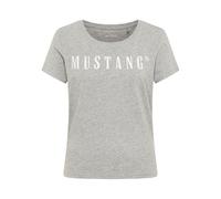 MUSTANG Maglietta Donna - Alma, Cotone, Collo Rotondo, Logo