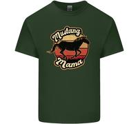 MUSTANG Mama Cavallo Equestre Festa Della Mamma Uomo Cotone T-Shirt