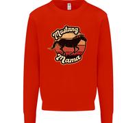 Mustang Mama Equestrian Horse Kids Sweatshirt Jumper