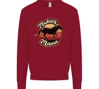 Mustang Mama Equestrian Horse Kids Sweatshirt Jumper