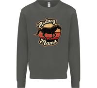 Mustang Mama Equestrian Horse Kids Sweatshirt Jumper
