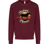 Mustang Mama Equestrian Horse Kids Sweatshirt Jumper