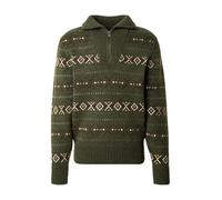 MUSTANG Pullover 'Eastvale' marrone / cachi / bianco Uomo - Abbigliamento - Pullover e cardigan - Pullover - Pullover dolcevita MUSTANG XL