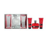 MUSTANG - Set regalo rosso da 100 ml + pallone dopobarba da 100 ml + lavaggio del corpo da 100 ml
