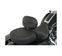 Mustang Smooth Copertura Del Sedile Con Schienale E Tasca, Per Harley-Davidson