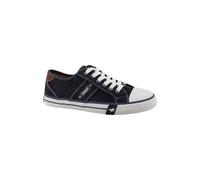 MUSTANG Scarpe basse da ginnastica da uomo, Blu 00003, 45 EU