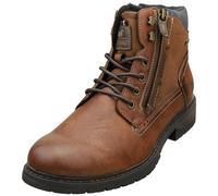 Mustang Stivali Casual Uomo Marrone Zip Laterale Tacco Basso - 43 EU