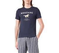 MUSTANG Style Alex C Print T-Shirt, Outer Space 5330, S Uomo