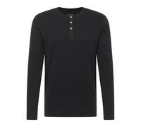 Mustang Uomo Longsleeve - Arminto, Knit Costola, Henley-Kragen, Slim Fit, Bio-B