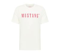 Mustang Uomo T-Shirt - Austin, Grande Logo, Cotone Organico, Maglietta Singola