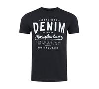 Mustang Uomo T-Shirt Girocollo Stampa T-Shirt Maglia 100% Cotone