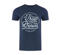 Mustang Uomo T-Shirt Girocollo Stampa T-Shirt Maglia 100% di Cotone