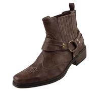 Mustang Western Stiefelette - Stivali Uomo, Marrone (Braun 3), 40 EU