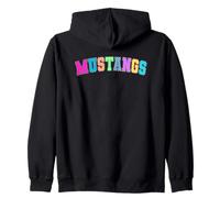Mustangs Bold School Team Spirit Pride Felpa con Cappuccio
