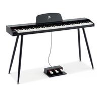 MUSTAR Tastiera per pianoforte a 88 tasti per principianti, tastiera elettrica semi ponderata a 88 tasti, pianoforte digitale portatile a 88 tasti ponderata con unità a 3 pedali, altoparlanti
