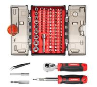Mustbau 78 in 1 Cacciavite di Precisione Meccanica, Strumenti Utaliari Include Torx T10-T40, Hex H2-H6, Phillips 0-3, Kit di Riparazione per PS4, Switch, Laptop PC, Occhiali, Orologio
