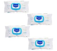 Mustela 4 Confezioni Salviettine Detergenti da 70 pezzi