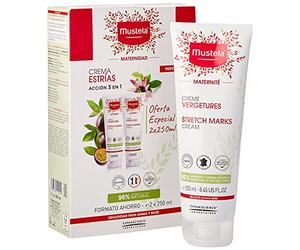 Mustela 48623 - Crema corporal anti estrías, formato duplo, 2X250 ml