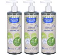 Mustela Gel Detergente Bio 3x400 ml Gel