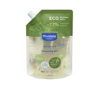 Mustela gel detergente eco refill certificato BIO, corpo e capelli, 400 ml | Ricarica gel detergente 2 in 1 corpo e capelli, pulisce delicatamente e riduce i rifiuti, all'olio d'oliva
