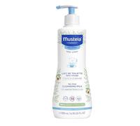 Mustela Latte detergente viso, corpo e cambio pannolino (500ml) - Detergente corpo adatto a bambini e tutta la famiglia - Formula senza risciacquo con 98% di ingredienti di origine naturale