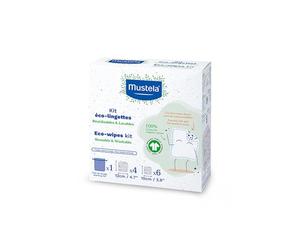 Mustela Mussole lavabili in 100% cotone GOTS (10 pezzi) - Lavette viso e cambio pannolino adatte a neonati, bambini e tutta la famiglia - Ideali come panni struccanti viso lavabili