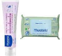 Mustela Pasta Per il Cambio 123 150 ml + Salviette Compostabili Profumate 60 Pezzi