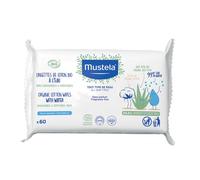 Salviette compostabili all'acqua senza profumo 60 pezzi - mustela