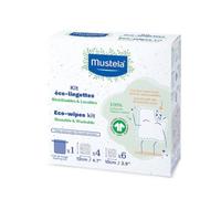 Mustela salviette riutilizzabili cotone per cambio e make up, 10 pezzi
