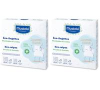Mustela Salviette Riutilizzabili Cambio Pannolino 100% Cotone GOTS, Corpo e Make Up, Neonati e Tutta la Famiglia - Puliscono la Pelle e Assorbono lo Sporco, Adatte a Pelli Sensibili (6 Pezzi)