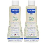 Mustela Shampoo Dolce al Perseose di Avocado BIO e Camomilla, Corpo e Capelli, Neonati, Bambini, Tutta la Famiglia - Evita la Formazione dei Piccoli Nodi, Non Brucia (500ml) (Confezione da 2)