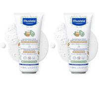 Mustela Shampoo nutriente districante (200ml) - Con burro di karité e olio di avocado biologico per capelli lunghi, mossi e ricci - Senza parabeni, dermatologicamente testato (Confezione da 2)