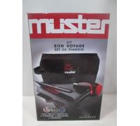 MUSTER Set da Viaggio o Palestra Phon 1000W+ Piastra Mini 35W+ Pettine +Pochette