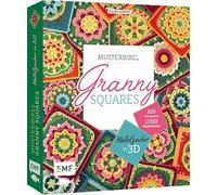 Musterbibel Granny Squares: Häkelzauber in 3D-Optik: 100 raffinierte Ornamente - 1000 Möglichkeiten | Mit über 380 Häkelschriften für Häkeldecken, Kissen und mehr