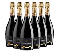 MUSTI NOBILIS Prosecco Conegliano Valdobbiadene DOCG, Extra Dry Millesimato, Spumante, Ideale per Aperitivo, con Antipasti, Risotti e Primi Piatti di Verdure e Pesce, 6 x 750 ml, Made in Italy, 11%Vol