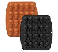 Musto Al Cioccolato Con Cranio, Stampo Di Caramelle In 3D, Stampo Di Caramelle Di Halloween, Stampo In Silicone Halloween, Stampi A Rilascio Facili Da Non Abbiallino In Silicone 3D Per Le Gelature Gom