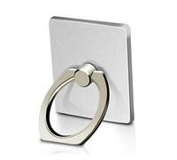 MuStone - Supporto ad anello per telefono cellulare, rotazione a 360°, per smartphone con supporto ad anello per iPhone XS X 8 7 6S 6 5S 5C 5, Samsung Galaxy S9 S8 S7Edge S7 S6 Note 8 5 (argento)