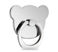 MuStone, supporto per telefono cellulare a forma di orso, rotante a 360°, in metallo, per iPhone, Samsung Galaxy, Samsung Note, serie Huawei