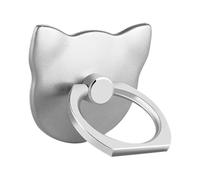 Mustone Supporto per Telefono Cellulare Finger Ring, Staffa Anello Grip cavalletto Universale per Smartphone iPhone XS x 8 7 6 6S 5 5C 5S/Galaxy S8 S9 S7EDGE S7 S6 Note 8 5, Tablet (Argento)