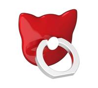 Mustone supporto per telefono cellulare finger Ring, staffa Animal Cat anello grip cavalletto universale per smartphone iPhone XS x 8 7 6 6S 5 5 C 5S/Galaxy S8 S9 S7EDGE S7 S6 note 8 5, tablet (Rosso)