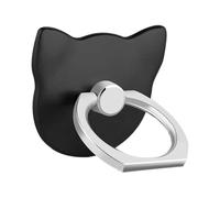 Mustone Supporto per Telefono Cellulare Finger Ring, Staffa Animal Cat Anello Grip cavalletto Universale per Smartphone iPhone XS x 8 7 6 6S 5 5 C 5S/Galaxy S8 S9 S7EDGE S7 S6 Note 8 5, Tablet (Nero)