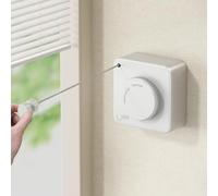 MUSTORN Filo Stendibiancheria Retrattile, Linea Filo Per Stendere Cavo Stendibiancheria Per Esterno Corda Per Stendere i Panni Esterno Cavo Per Stendere i Panni Esterno 4.6m(Bianco)