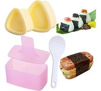 MUSUBI Stampo per onigiri, 3 stampi per palline di riso, kit per sushi, per bambini, picnic, sushi fai da te