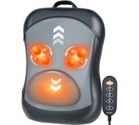 Musugy Massaggiatore Shiatsu per la schiena con calore: massaggio su e giù - Massaggiatore impastante per alleviare il dolore alla schiena tessuto profondo - intensità e calore regolabili per