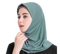 Musulmano Inner Hijab Caps Sciarpa islamica Musulmano Copertura Completa Hijab Tubo Cap per le Donne Sotto Sciarpa Islamico Hijab Foulard, Verde menta, Taglia unica
