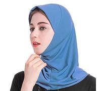 Musulmano Inner Hijab Caps Sciarpa islamica Musulmano Copertura Completa Hijab Tubo Cap per le Donne Sotto Sciarpa Islamico Hijab Foulard, blu cielo, Taglia unica