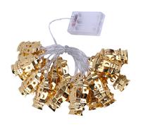 Musulmano Ramadan Iron String Lights Golden Lantern Eid Light Decoration for
