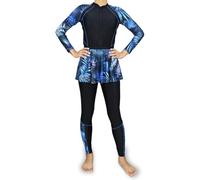 Musuly Burkini Nero Blu con Copertura Integrale e Comfort Superiore